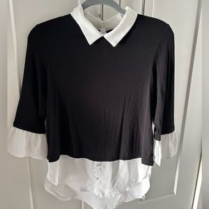 ELLE Black Tie Women’s Blouse XS